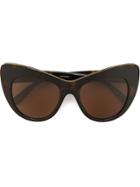 Stella Mccartney Eyewear Oversized Cat Eye Sunglasses - Black