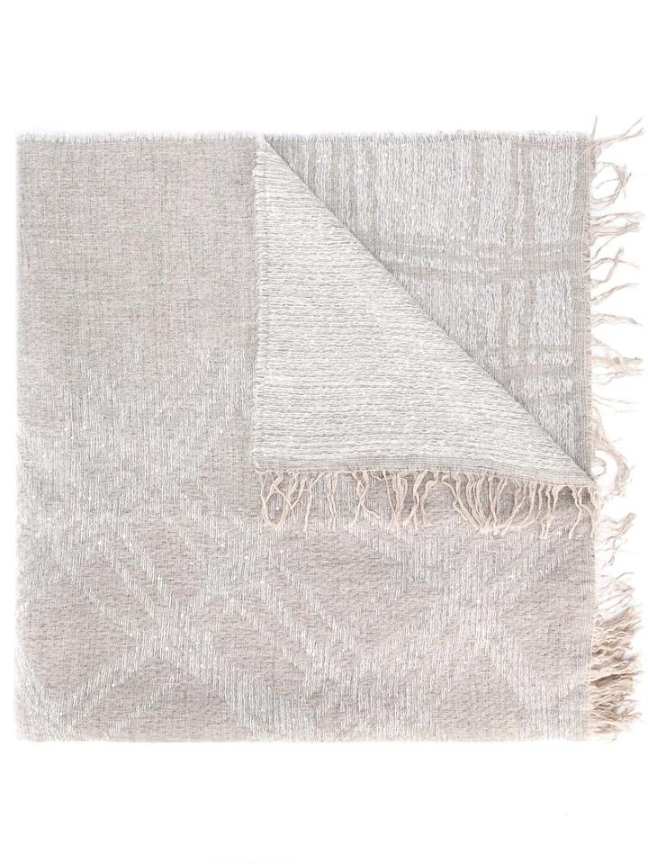 Fabiana Filippi Fringed Scarf, Women's, Nude/neutrals, Polyamide/polyester/modal/polyacrylic
