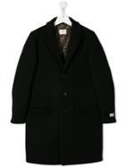 Fendi Kids Button-up Coat - Black