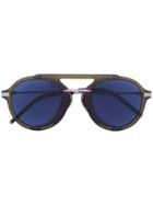 Fendi Eyewear Round Aviator Sunglasses - Metallic