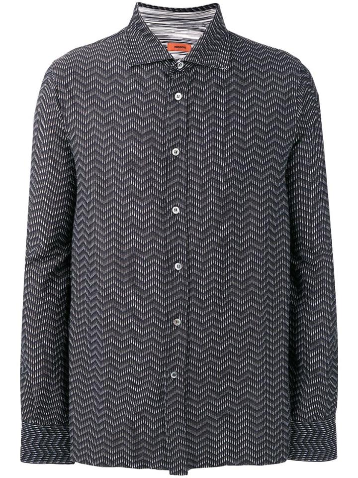 Missoni Chevron Print Shirt - Black