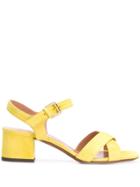 L'autre Chose Crossover Slingback Sandals - Yellow