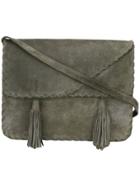 Yves Saint Laurent Vintage Saddle Detail Shoulder Bag - Grey