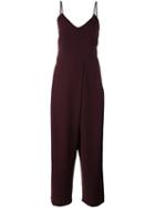 Mcq Alexander Mcqueen Spaghetti Strap Jumpsuit, Women's, Size: 42, Red, Polyester