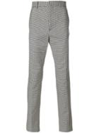 Haider Ackermann Houndstooth Pattern Trousers - White