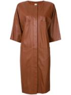 Hermès Pre-owned Short Sleeve Coat - Brown