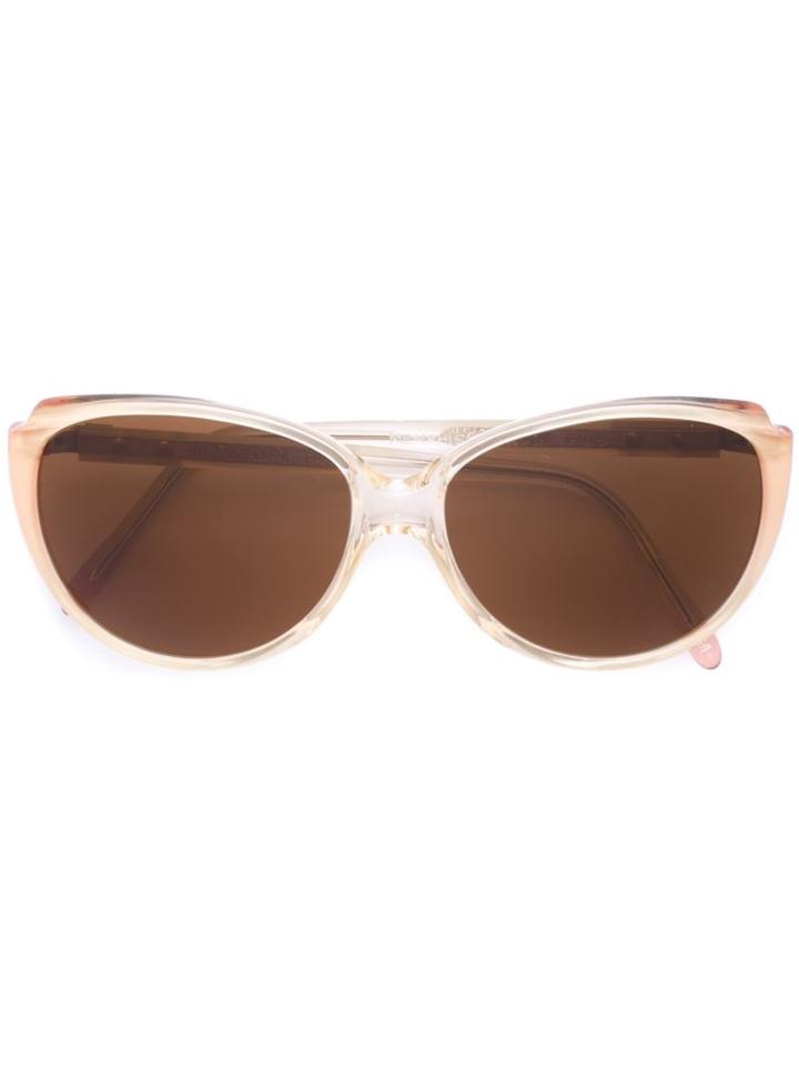 Yves Saint Laurent Vintage Oval Frame Sunglasses, Women's, Nude/neutrals