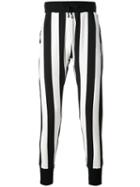 Unconditional - Striped Skinny Trousers - Men - Cotton - M, Black, Cotton