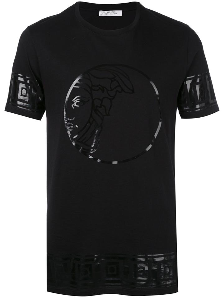 Versace Collection Foil Logo T-shirt - Black