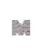 Mehem M Stud Earring - Metallic