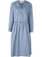 Comme Des Garçons Girl Checked Pattern V-neck Dress