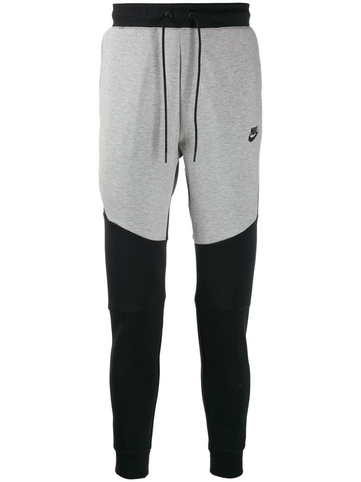 Nike Panelled Logo Track Pants - Black