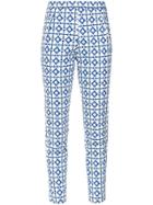 Andrea Marques Tile Print Skinny Trousers - Est Azulejo Rend Azul