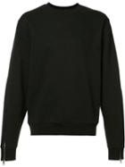 Mostly Heard Rarely Seen Zipped Sleeves Sweatshirt, Men's, Size: Large, Black, Cotton