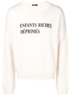 Enfants Riches Déprimés Logo Printed Jumper - White