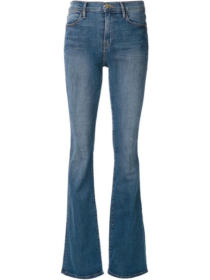 Frame Denim Bootcut Jeans, Women's, Size: 29, Blue, Cotton/polyester/spandex/elastane