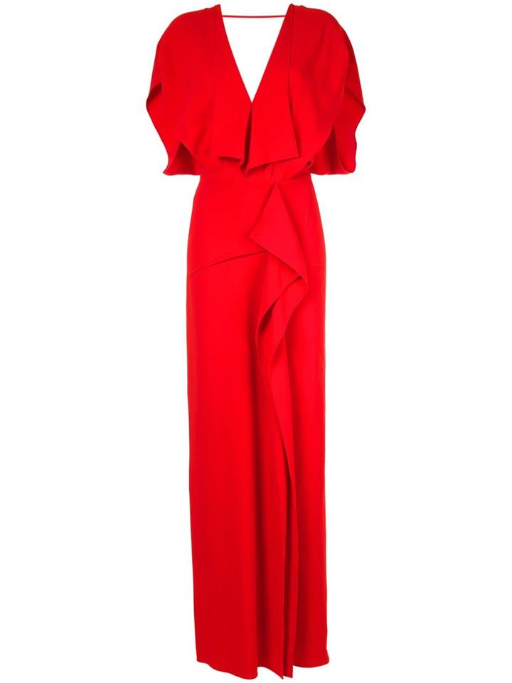 Roland Mouret Lorre Ss Gown - Red