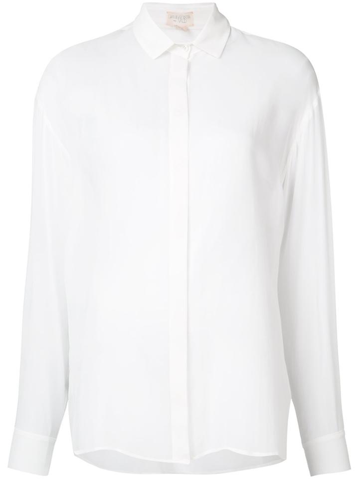 Giambattista Valli Semi-sheer Shirt - White