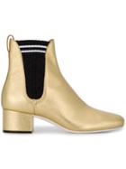 Fendi Gold Chelsea Boots - Metallic