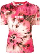 Msgm Dream Print Tie-dye T-shirt - Pink
