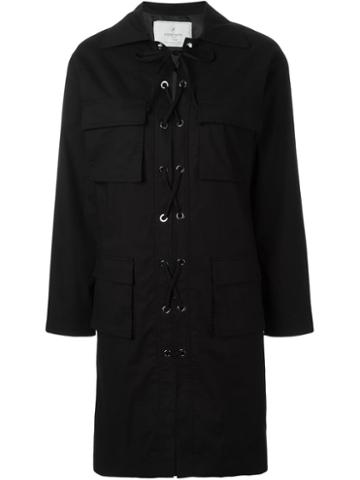 Carolinaritz Lace-up Shirt Dress