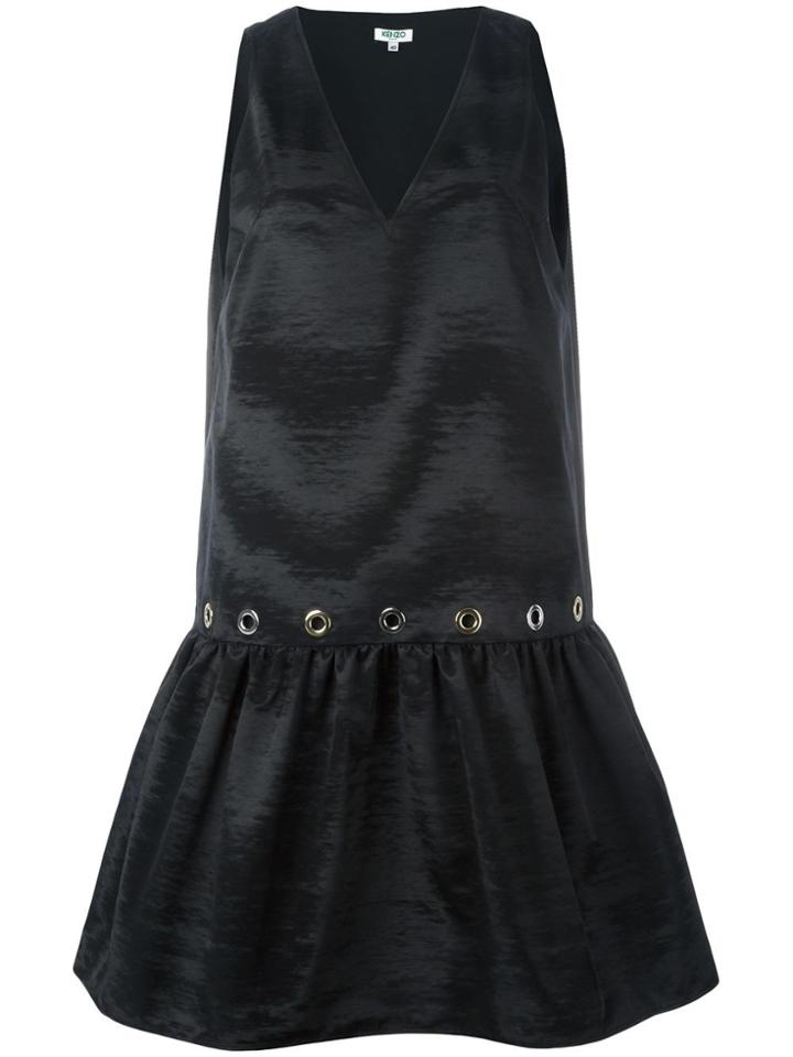 Kenzo Flared Shift Dress - Black