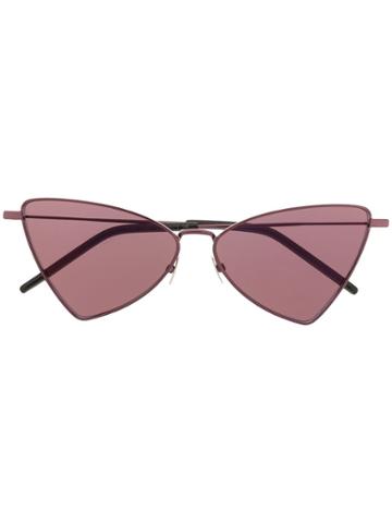 Saint Laurent Eyewear Triangular Frame Sunglasses - Pink
