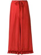 Isa Arfen Cropped Flared Trousers