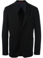 Fay Patch Pocket Blazer, Men's, Size: 54, Black, Viscose/polyamide/spandex/elastane/polyester