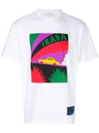 Prada Car Logo Print T-shirt - White