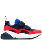 Stella Mccartney Black, Red And Blue Eclypse 45 Chunky Velcro Sneakers