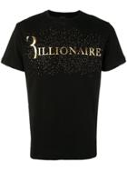 Billionaire Statement Studded T-shirt - Black