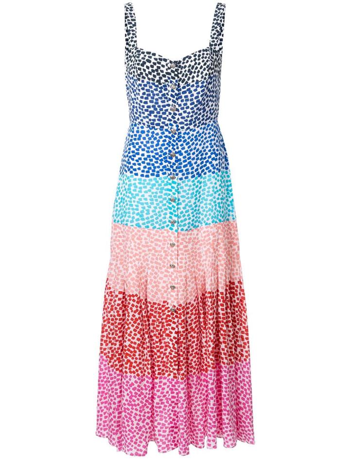 Saloni Colour Block Dress - Multicolour