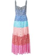 Saloni Colour Block Dress - Multicolour