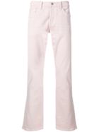 Tom Ford Stretch Straight Leg Trousers - Pink & Purple