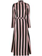 Marques'almeida Striped Asymmetric Dress - Pink & Purple