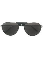 Cartier Santos Aviator Sunglasses - Black