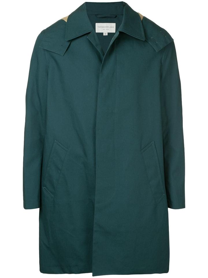 Tomorrowland Hooded Parka Coat - Blue