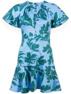 Alexis Tropical Print Dress - Blue