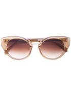 Oscar De La Renta Twist 4 Sunglasses - Gold