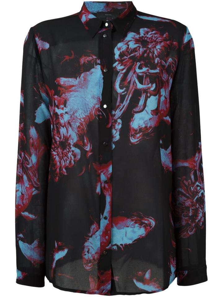 Diesel Abstract Print Shirt, Women's, Size: Medium, Polyester