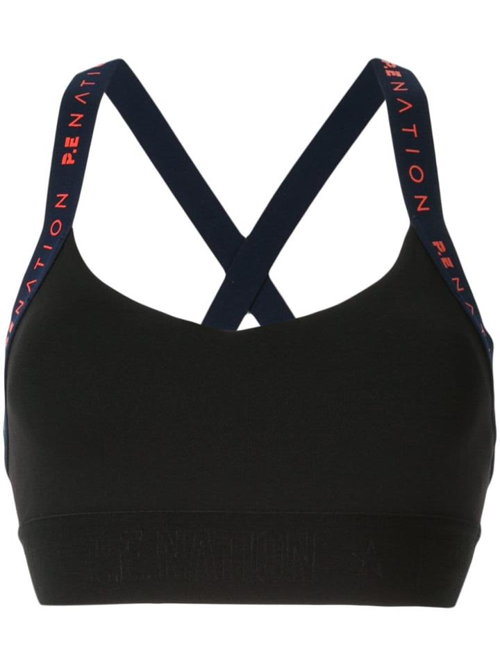 P.e Nation Overshot Sports Bra - Black