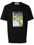 Msgm Lemon Print T-shirt - Black