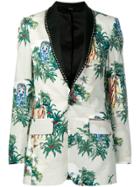R13 Tropical Pattern Blazer - Neutrals