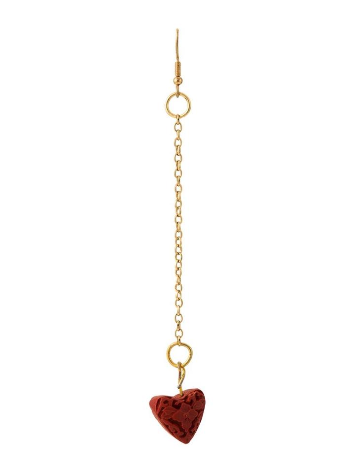 Xaa Pendant Earring 'coração', Women's, Metallic