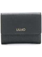 Liu Jo Isola Trifold Flap Wallet - Black