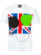 The Beatles X Comme Des Garçons Union Jack Print T-shirt - White
