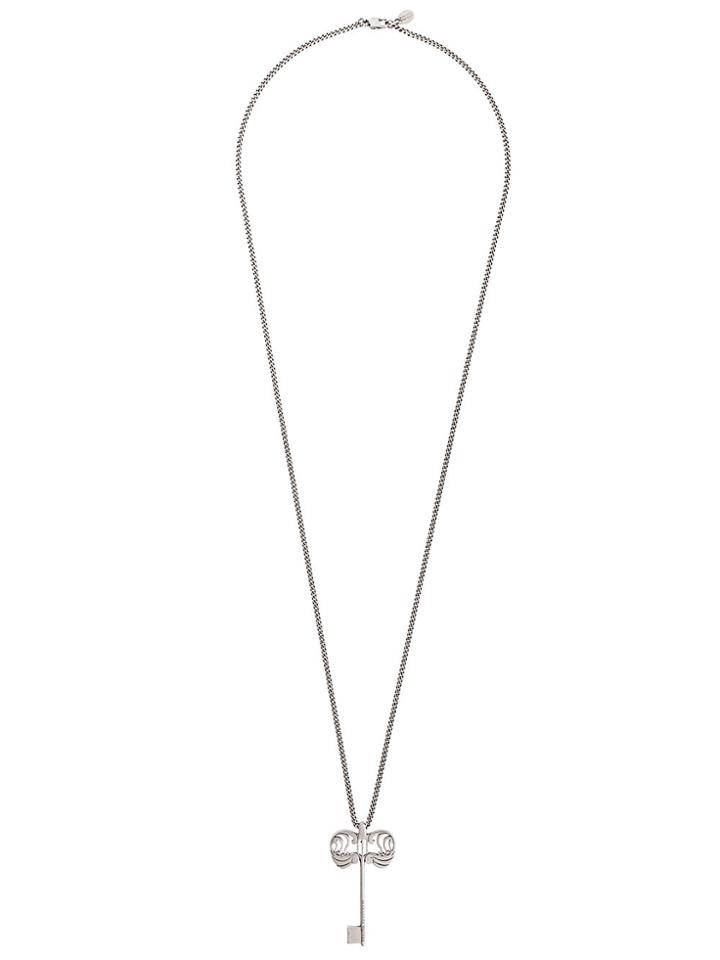 Alexander Mcqueen Key Pendant Necklace - Metallic