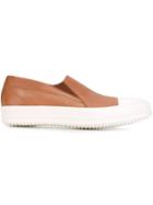Rick Owens Boat Sneakers, Men's, Size: 40, Brown, Leather/rubber