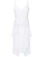 Alberta Ferretti Layered Crochet Dress - White